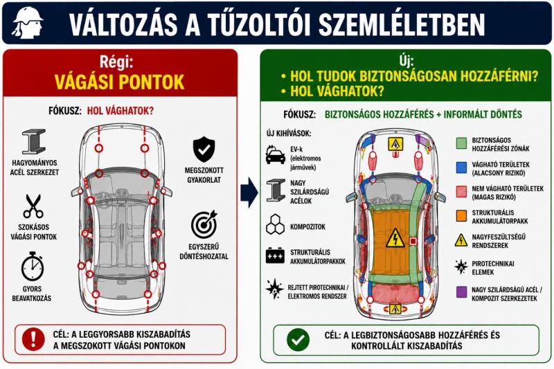 Változás a tűzoltói szemléletben: a régi „vágási pontok” helyett a biztonságos hozzáférés és az informált döntés