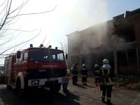 Pécsi gyakorlat az önkéntes tűzoltó egyesületeknek