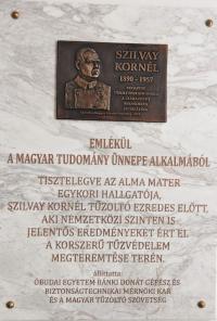 Szilvay Kornél tűzvédelmi konferencia és emléktábla-avatás